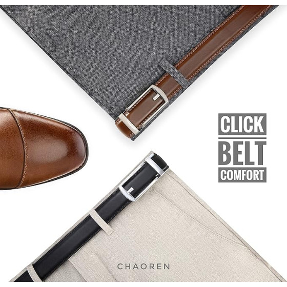 Elegant Hollow Frame Automatic Buckle Belt, Textured PU Synthetic Leather Hole-Free Ratchet Belt for Suits Jeans