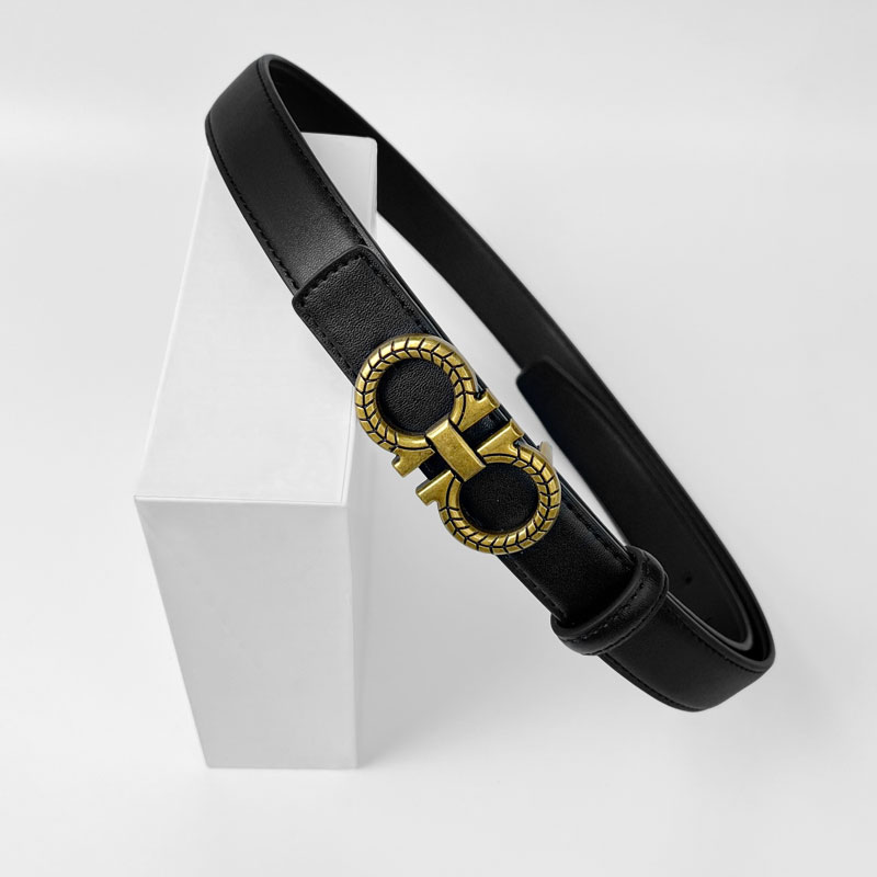 CCbelt Women's Matte Gold Braided Double-O Buckle Skinny Belt 2.5 Inches