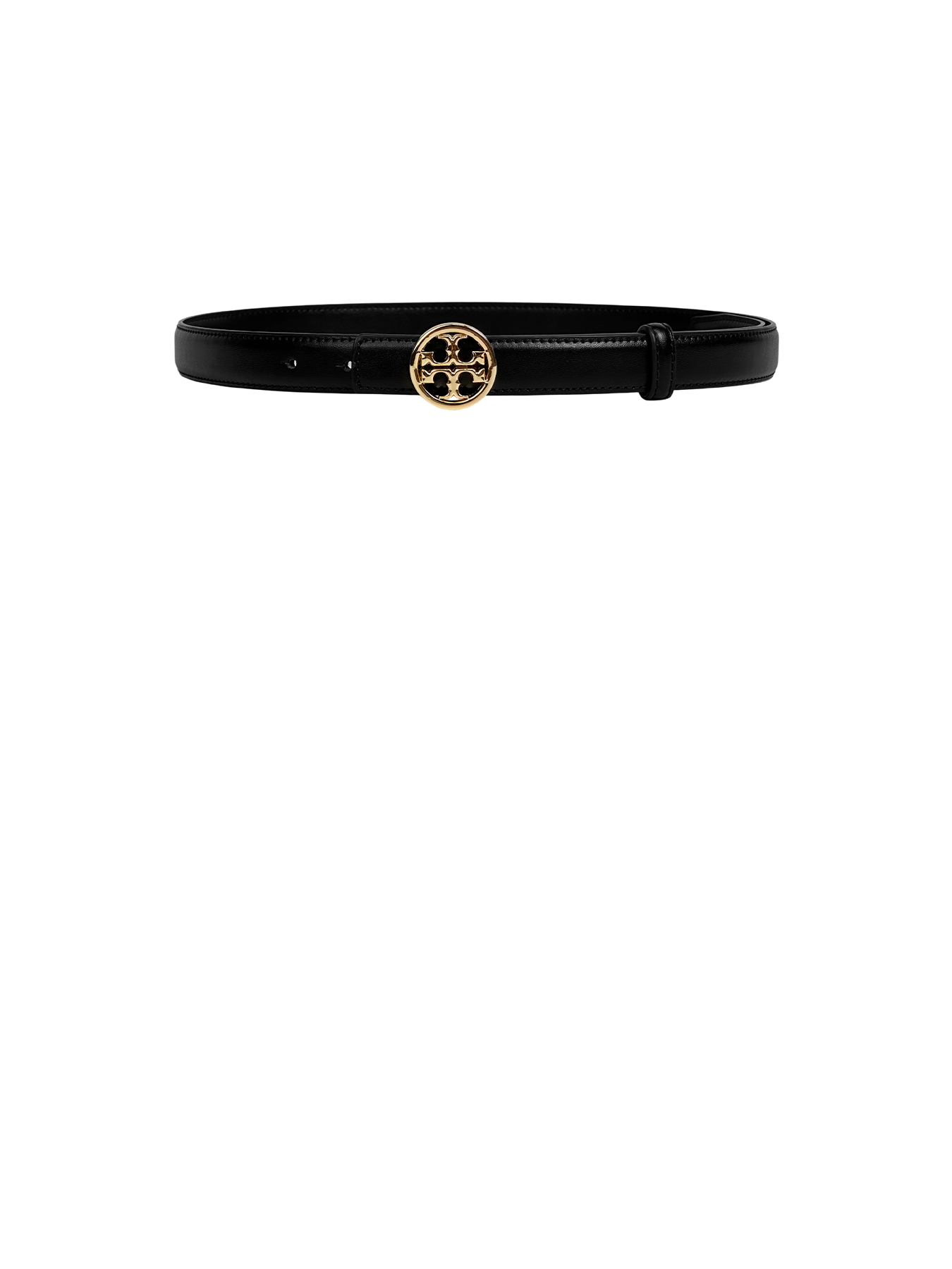 CCbelt Women's Gold Round Logo Disc Buckle Skinny Belt 2.5 Inches