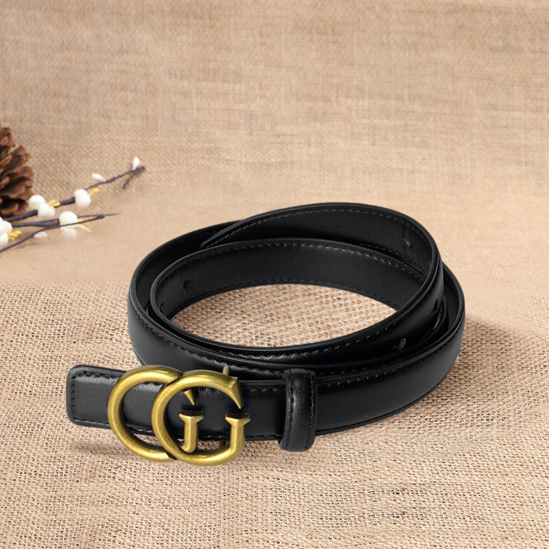 CCbelt Women's Plain GG Buckle Skinny Belt 2.5 Inches