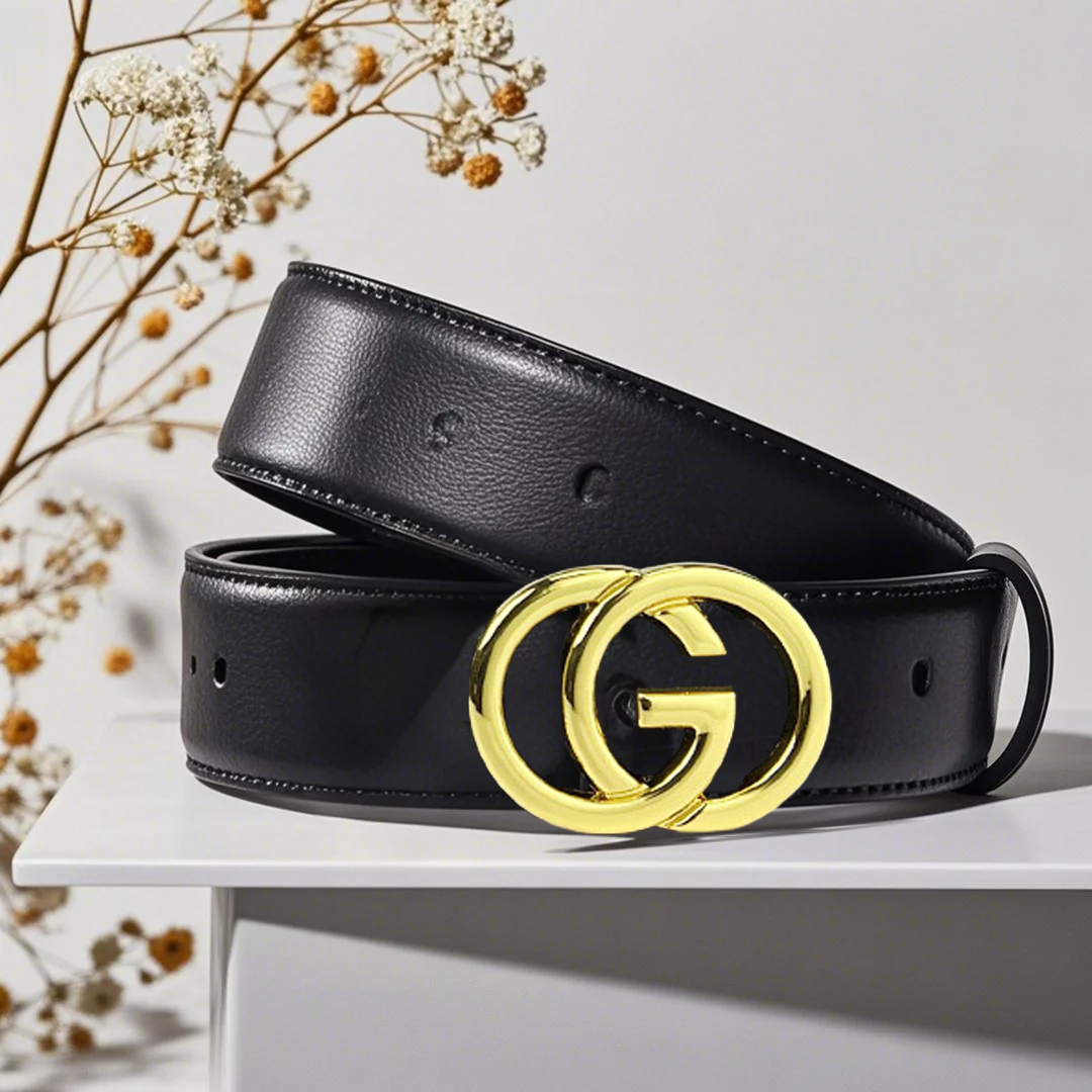 CCbelt Women's Round GG Ring Buckle Skinny Belt 2.5 Inches