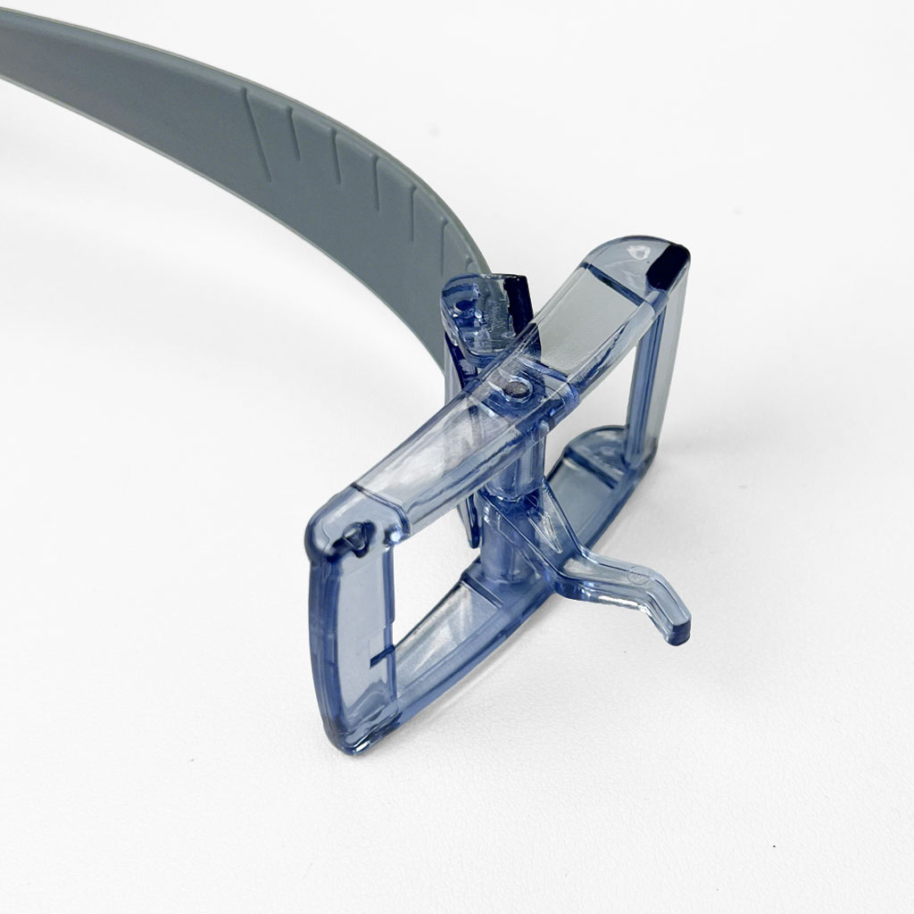 CCbelt Unisex Clear Buckle Slim Belt 2.5 Inches